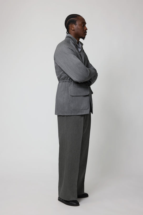 Stòffa Traveler Jacket (Grey Naturally Dyed Wool Twill)