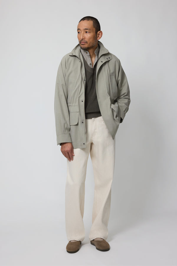 stòffa Traveler Jacket (Lichen Silk Cotton Linen Deco)