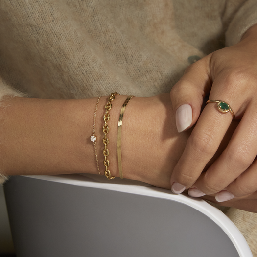 Stone And Strand 0.25CTW LAB-Created Daily Diamond Bracelet