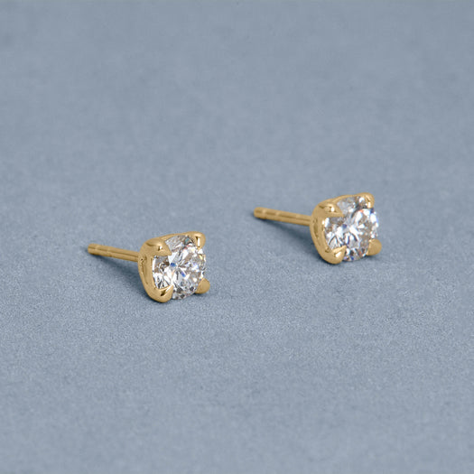 Stone And Strand 0.7CTW LAB-Created Diamond Essential Round Stud Earrings