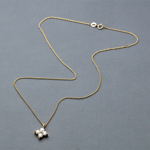 Stone And Strand 1CTW Luckiest Clover LAB-Created Diamond Necklace