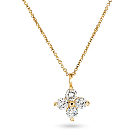 stone and strand 1CTW Luckiest Clover LAB-Created Diamond Necklace