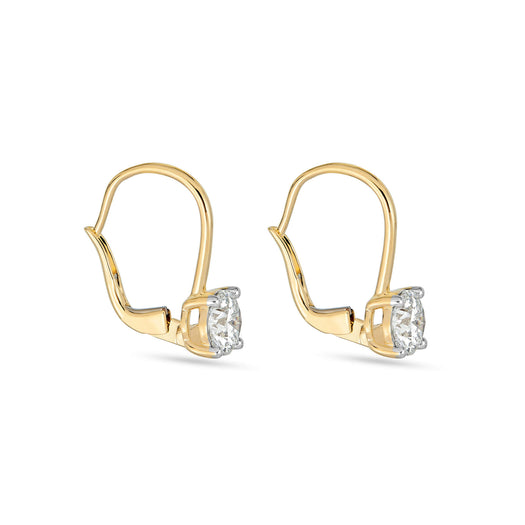 Stone And Strand 2 CTW LAB-Created Diamond Lever Back Earrings
