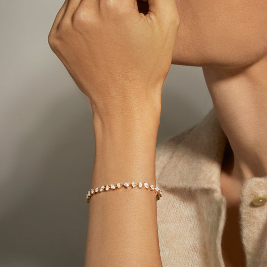 Stone And Strand 3 CTW Carnival LAB-Created Diamond Tennis Bracelet