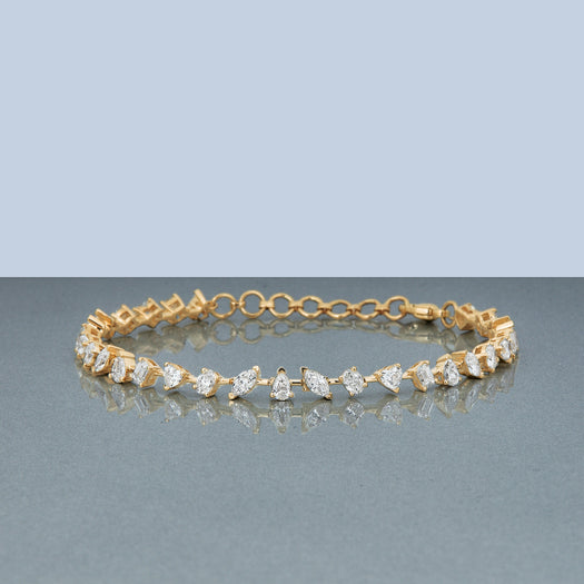 Stone And Strand 3 CTW Carnival LAB-Created Diamond Tennis Bracelet