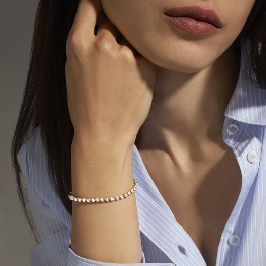 Stone And Strand 4-5 CTW LAB-Created Tennis Bracelet