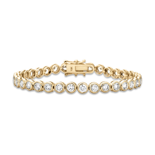 stone and strand 5-6 CTW LAB-Created Bubble Up Diamond Tennis Bracelet