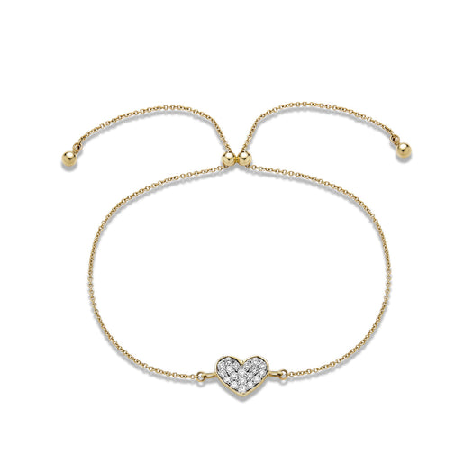 stone and strand All My Love Sparkle Heart Diamond Bracelet