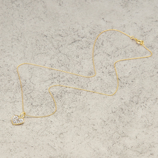 Stone And Strand All My Love Sparkle Heart Diamond Choker