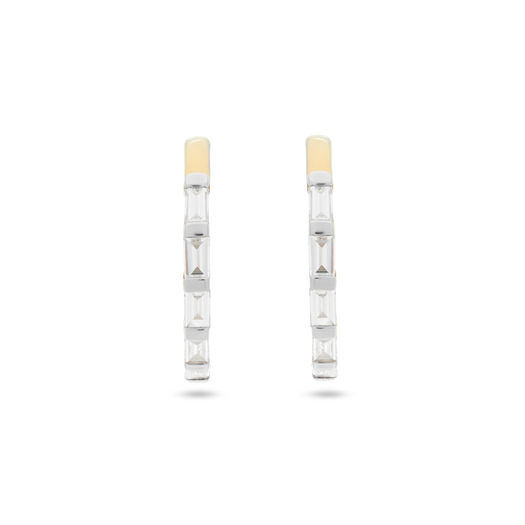 Stone And Strand Baguettes For Eternity Huggie Earrings