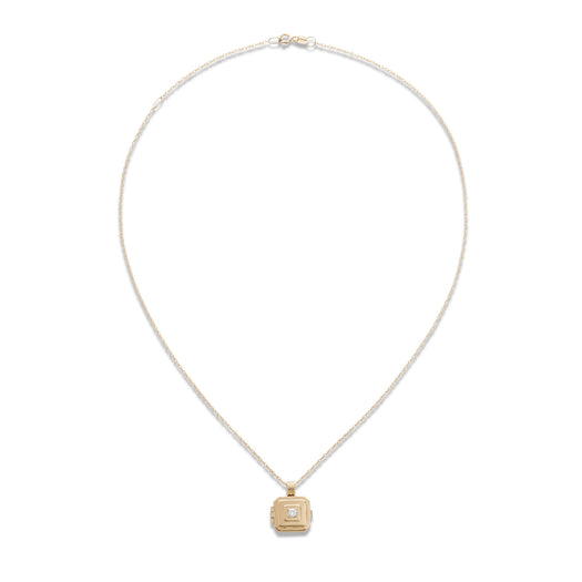 Stone And Strand Beekman Birthstone Locket Necklace