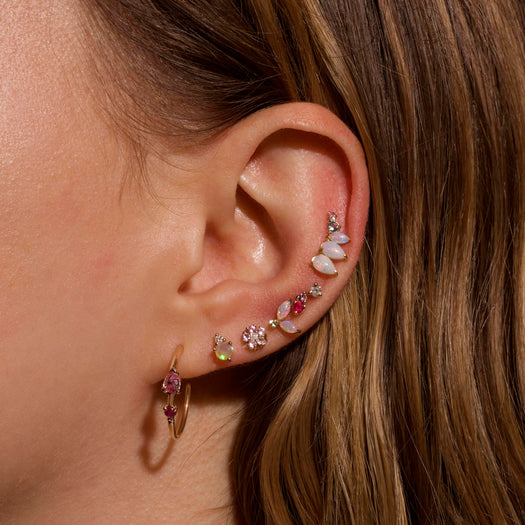 Stone And Strand Birthstone And Diamond Stud Earring