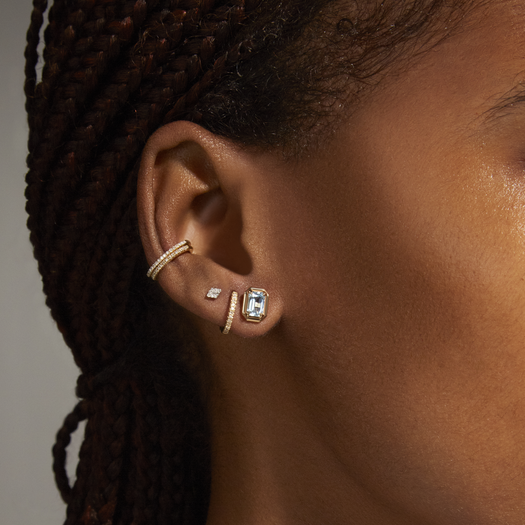 Stone And Strand Birthstone Emerald Cut Bonbon Studs