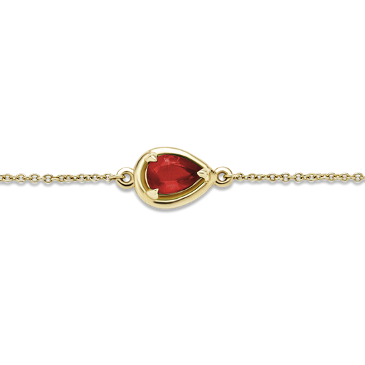 stone and strand Birthstone Pear Cut Bonbon Bracelet