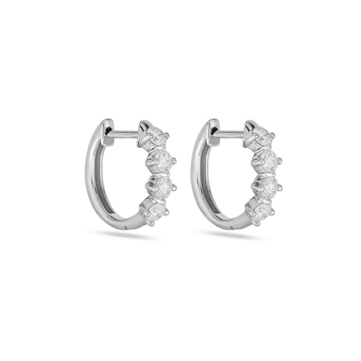 stone and strand Bright Lights LAB-Created Diamond Huggies