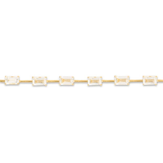 Stone And Strand Candyland White Topaz Tennis Bracelet