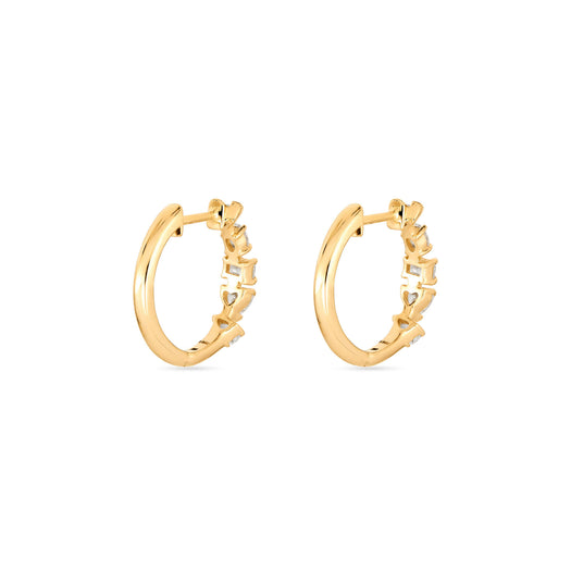 Stone And Strand Carnival LAB-Created Diamond Hoops