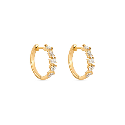 stone and strand Carnival LAB-Created Diamond Hoops