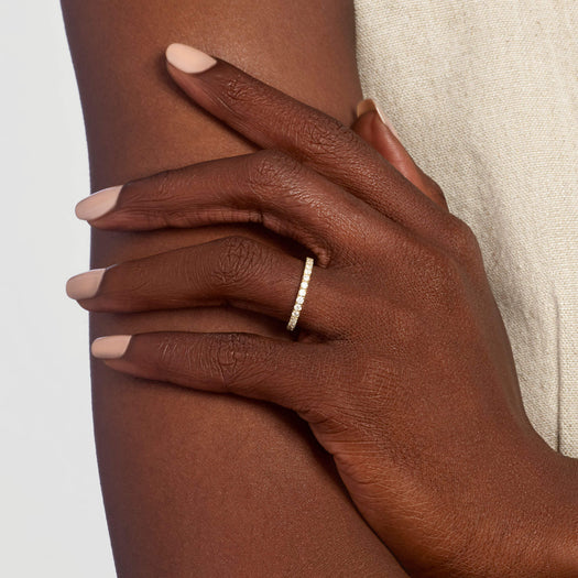 Stone And Strand Classic Diamond Half Eternity Band