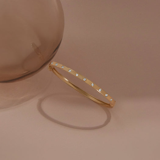 Stone And Strand Dainty Together Forever Diamond Bangle