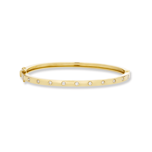stone and strand Dainty Together Forever Diamond Bangle