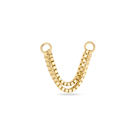 Stone And Strand Double Block Chain Connector Earring