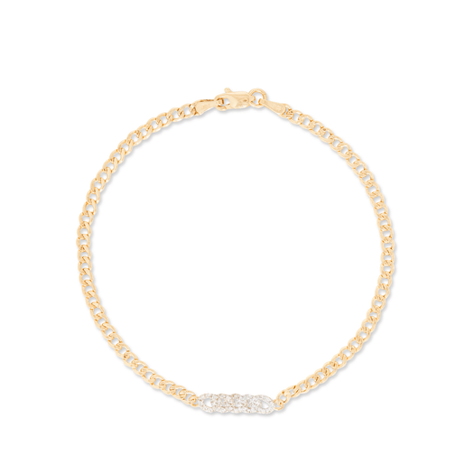 stone and strand Fine Diamond Pave Curb Chain Bracelet
