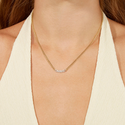 Stone And Strand Fine Diamond Pave Curb Chain Necklace