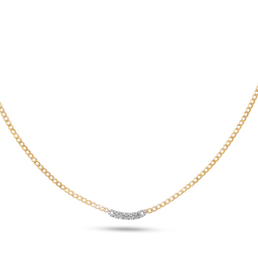 Stone And Strand Fine Diamond Pave Curb Chain Necklace