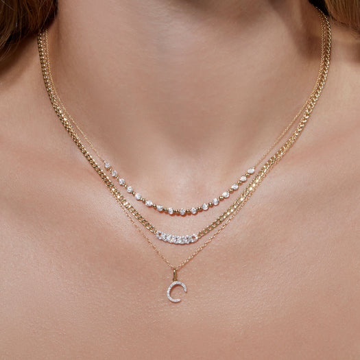 Stone And Strand Fine Diamond Pave Curb Chain Necklace