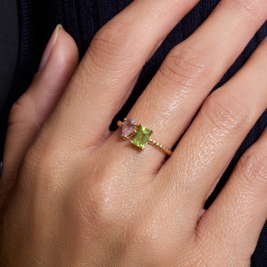 Stone And Strand Fine Just The Two Of Us Watermelon Ring