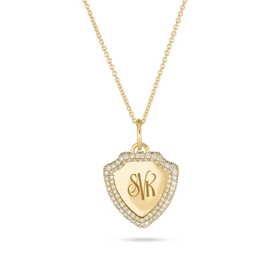 stone and strand Founding Member Diamond Crest Necklace