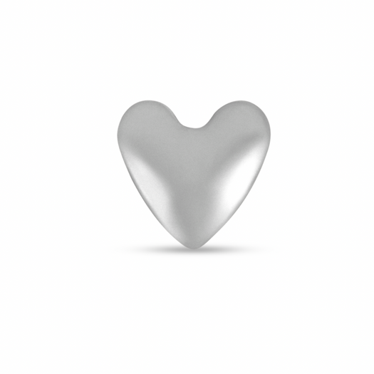 stone and strand Heart Threadless Push Pin Flat Back