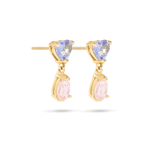 Stone And Strand Just The Two Of Us Geranium Drop Earrings