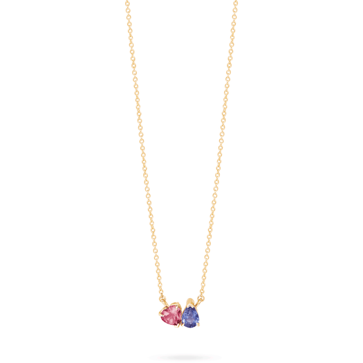 Stone And Strand Just The Two Of Us Geranium Necklace