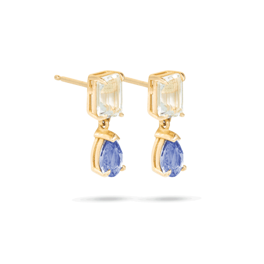 Stone And Strand Just The Two Of Us Le Blue Drop Earrings