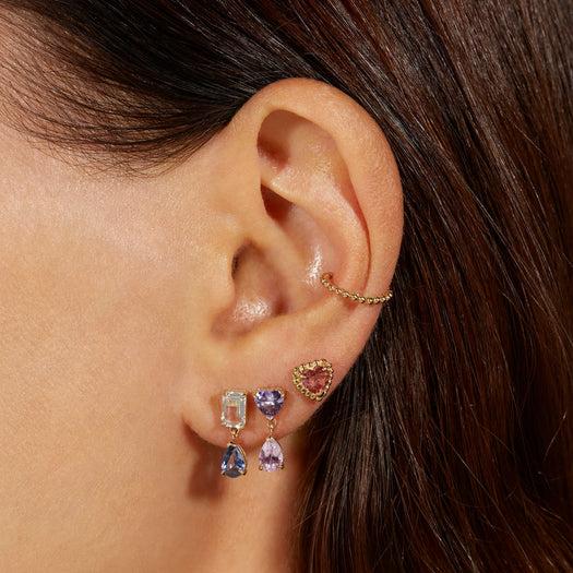 Stone And Strand Just The Two Of Us Le Blue Drop Earrings