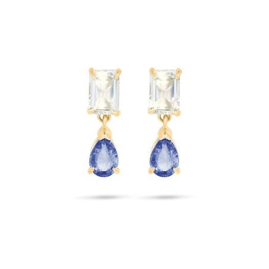 stone and strand Just the Two of Us Le Blue Drop Earrings