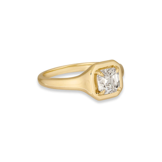 Stone And Strand LAB-Created Asscher Icon Pinky Ring