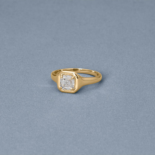 Stone And Strand LAB-Created Asscher Icon Pinky Ring