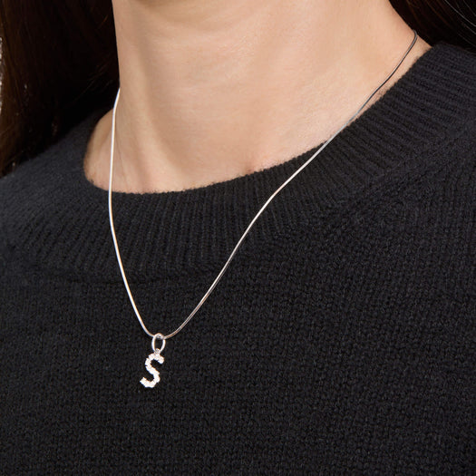 Stone And Strand LAB-Created Bold Sparkle Initial Charm