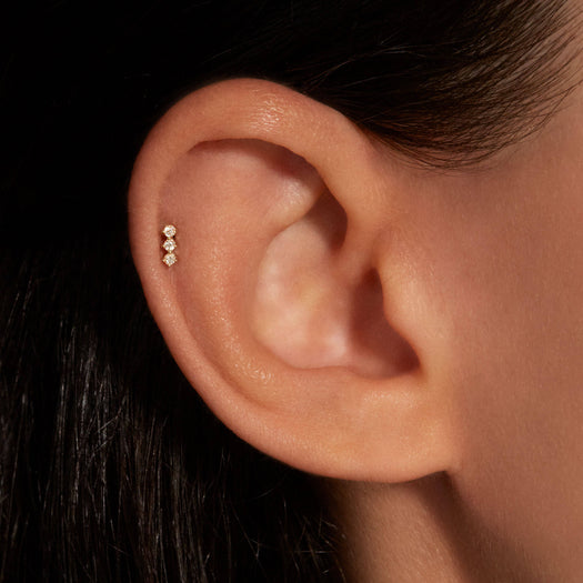 Stone And Strand LAB-Created Bright Lights Diamond Push Pin Flat Back