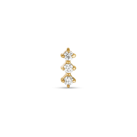 stone and strand LAB-Created Bright Lights Diamond Push Pin Flat Back