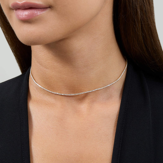 Stone And Strand LAB-Created Diamond Adjustable Tennis Choker