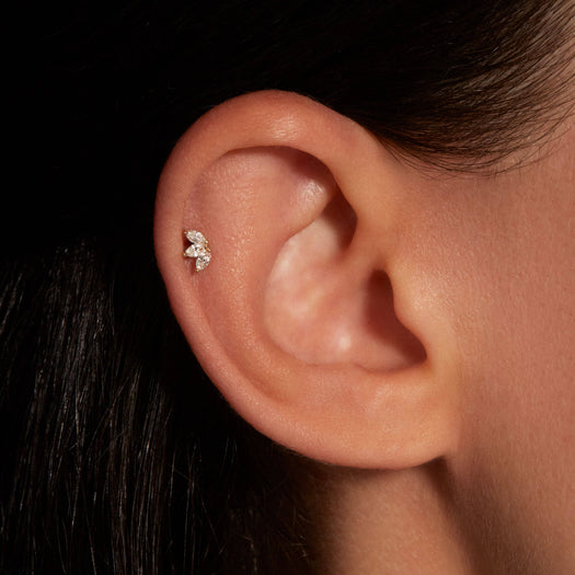Stone And Strand LAB-Created Diamond Array Push Pin Flat Back