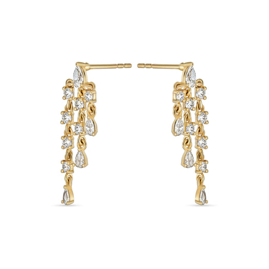 Stone And Strand LAB-Created Diamond Boulevard Earrings