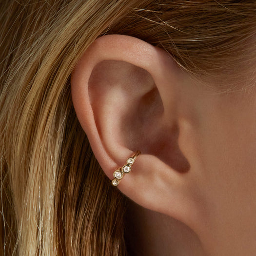 Stone And Strand LAB-Created Diamond Bubble Up Ear Cuff