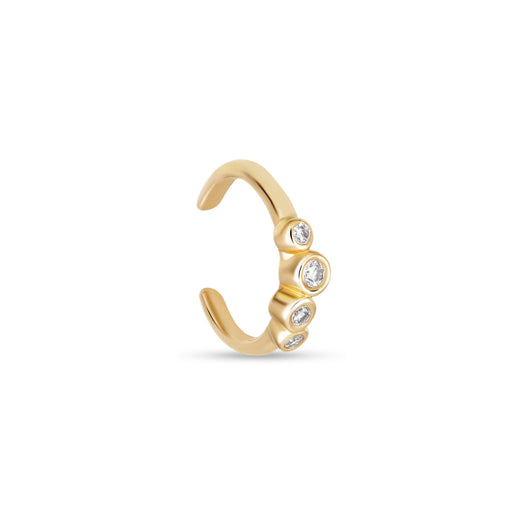 stone and strand LAB-Created Diamond Bubble Up Ear Cuff