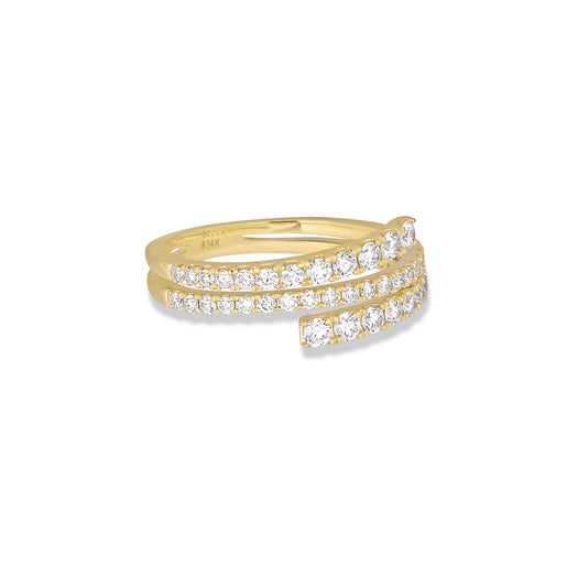 Stone And Strand LAB-Created Diamond Circuit Stripe Ring