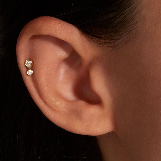 Stone And Strand LAB-Created Diamond Drop Push Pin Flat Back